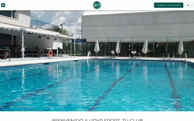 Página de inicio de la web de UDYR Sport